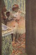 Edgar Degas Dancer at the dressing room oil painting reproduction